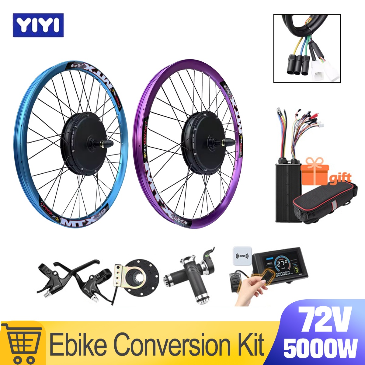 ชุดแปลงมอเตอร์จักรยานไฟฟ้า MTX - Ebike Conversion Kit 72V 3000W บทวิจารณ์และราคา