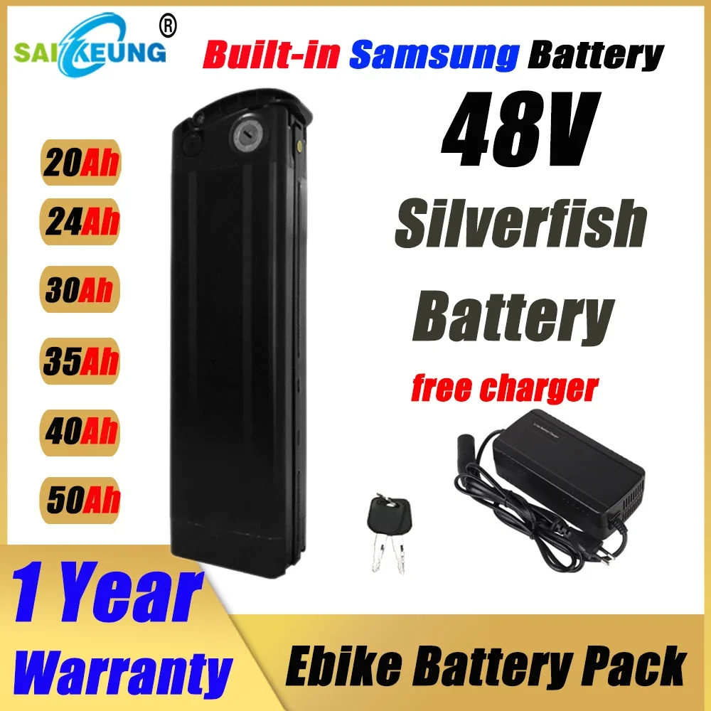 ไฟฟ้าจักรยานSilverFish 48V 20a - Ebike Battery 48V 20Ah Hailong บทวิจารณ์และราคา