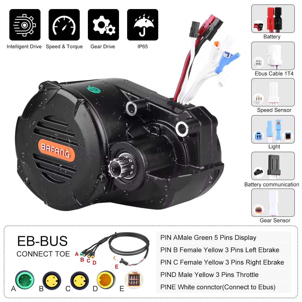 ชุดแปลงมอเตอร์ขับกลางสำหรับจัก - Mid Drive Motor Kit 52V 1000W บทวิจารณ์และราคา