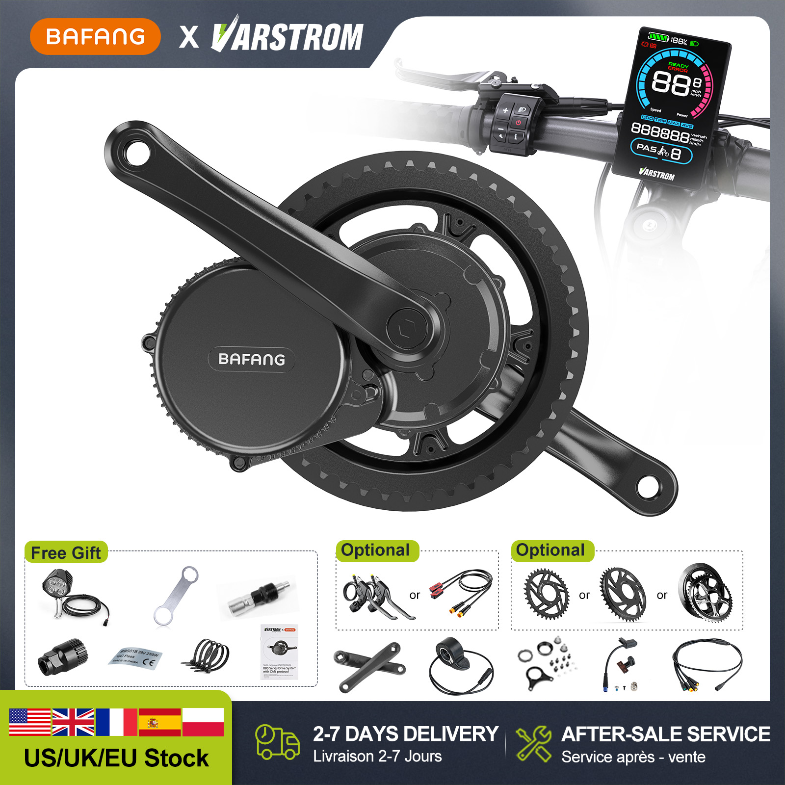 มอเตอร์ขับเคลื่อนกลาง BAFANG 4 - Bafang Bbshd 1000W Conversion Kit บทวิจารณ์และราคา